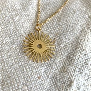 Sunburst Gold Necklace